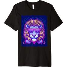 Lion With Sunglasses Premium T-Shirt