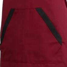 Halter Drawing Apron With Tow Pockets Unisex Hairdressing Salon Apron Adjustable Bib Polyester Waterproof Restaurant Uniform