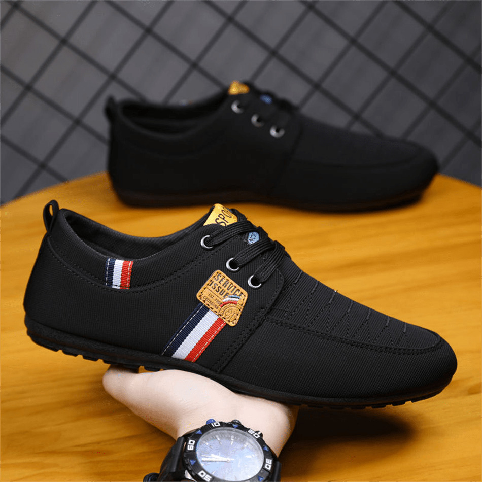 2025 Frühjahr/Sommer Neue Herren Lässig Outdoor Niedrig-Top Segeltuch Schuhe, atmungsaktiv rutschfest und strapazierfähig für Sport und formelle Anlässe