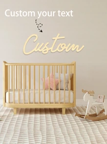 1pc Custom Wooden Name Sign,Home Room Decor,Home Wall Decor,Family Room Decorations,Friends Birthday Party Gift,New Year Sign,Gift For House Party Gifts Graduation