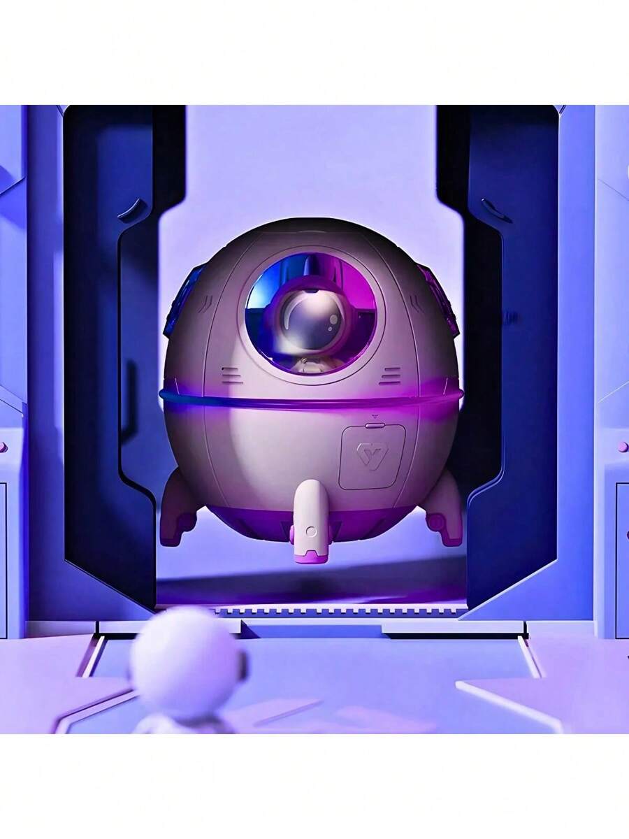 Space Humidifier With Astronaut 220 Ml Silent Led White Color 110v/220v