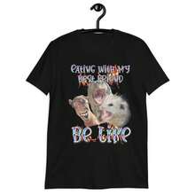 Funny Best Friend Meme Shirt, Best Friend Tshirt,Funny Opossum Tee, Funny Food Lover Shirt, Shirt That Go Hard, Funny Animal Meme, Gift. - Black - View 1