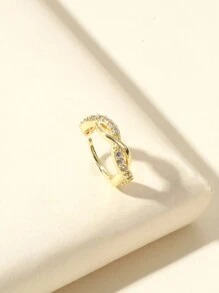 Women's Cubic Zirconia Fake Nose Ring Copper Circular Cartilage Ear Clip Nose Piercing Body Jewelry