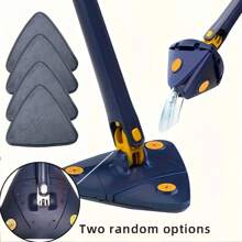 Hands-Free Twist Mop With Water Dispenser, Triangle Design, Polyester Fiber And Plastic, No Electricity Needed - Multicolor - View 9