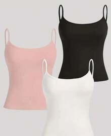 3 Pack Tank Tops - Pink - View 2