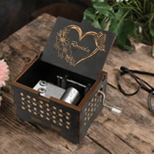 1 Pc, Custom Melody Music Box, You Are My Sunshine, Personalized Music Box, Custom Metal Melody Mechanism, Classical Carved Music Box, Music Theme Box, Gift For Friends, Valentine's Day For Close Friends, Friend Gift