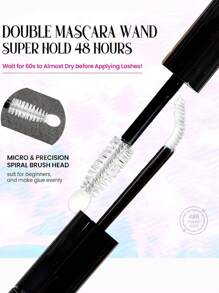 1pc 6ml Eyelash Glue And Sealant, Super Strong Hold Up To 72 Hours, Suitable For Individual Lashes, DIY Eyelash Extension Aftercare Sealant, Suitable For Sensitive Skin, DIY False Lashes Tool Kit (Clear Glue + Clear Sealant), Eyelash Adhesive - 白色 - 查看 9