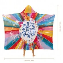 1 pièce Serviette de plage à capuche extra large, surdimensionnée, super absorbante, couverture de plage anti-sable, serviette de plage en fibre super fine, indispensable pour l'été, coupe-vent, écran solaire, plage, fête, séchage en voyage, camping, accessoires de plage, cadeau essentiel de vacances