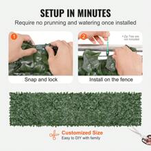 Ivy Privacy Fence, 39x98/158/198inch  59x98/118/158inch & 96x72inch  Artificial Green Wall Screen, Greenery Ivy Fence With Strengthened Joint, Faux Hedges Vine Leaf Decoration For Outdoor Garden, Yard, Balcony, Patio Decor - 39 x 158inch - 查看 5
