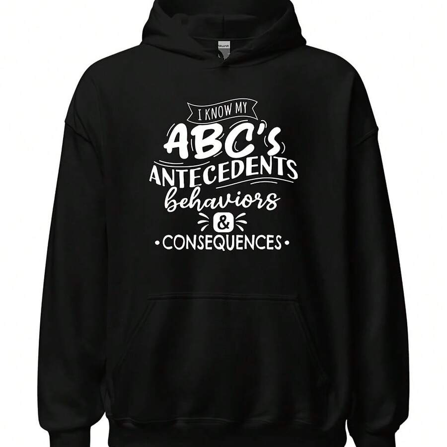 Sudadera con capucha de analista de Beor, regalo divertido de BCBA, sudadera de terapeuta ABA, suéter de especialista de Beor, suéter de BCBA, regalos de educación especial - Negro - Ver 1