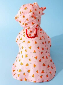 Angel Wings Design Raincoat For Pets, Candy Color, Waterproof & Windproof Dog Cat Cloak, For Small To Medium Dogs & Cats, Breathable And Lightweight Walking & Hiking Essentials With Leash Hook