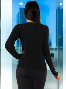 Jersey de mujer color liso tejido canalé suéter de moda para mujeres varios colores - Multicolor - Ver 3