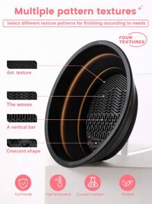 36pcs Makeup Sponge & Brush Set, Including Powder Brush, Blush Brush, Contour Brush, Foundation Brush, Nose Brush, Eyeshadow Brush, Eyebrow Brush, Lip Brush, Detail Brush, Makeup Sponge Suitable For Liquid Makeup, Triangle Powder Puff, Makeup Brush Cleaning Bowl, Makeup Sponge Makeup Tool Set, Wrist Strap, Makeup Headband - Black - View 11