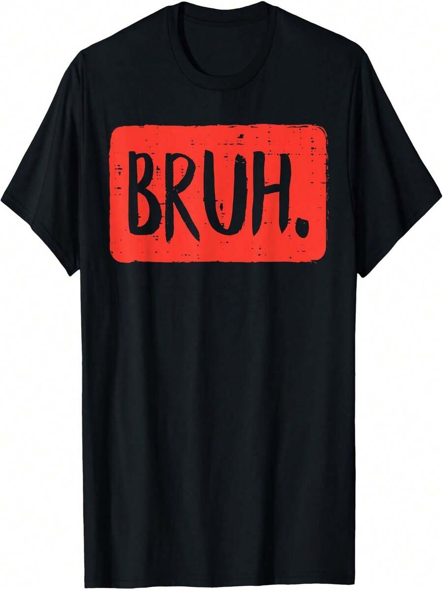Funny Saying Meme Bro Mom Slang T-Shirt Boys Girls Teens Youth - Black - View 1