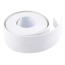 Updated Enhanced Adhesive Tape, Waterproof Self-Adhesive, Replacement For Traditional Caulk And Sealant, Protectors For Bathroom, Toilet, Sink, Bathtub, Floor And Wall Edges - White - View 3