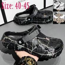 Sandalias planas de hombre Zapatos 2024 Pantuflas de hombre Sandalias de plataforma para el jardín Sandalias de verano para hombre Zapatillas de hombre Chanclas exteriores Zuecos para el hogar