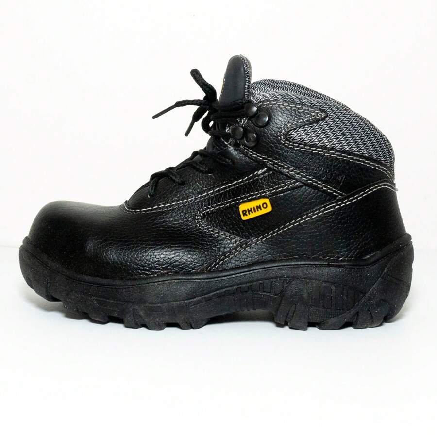 Bota Rhino Dieléctrica Con Puntera Y Suela Antideslizante - Negro - Ver 1