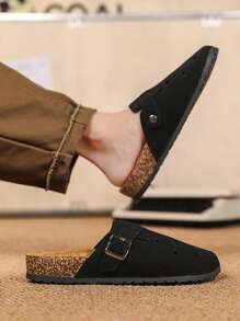 Men's Vintage Fashion Plus Size Slip On Sandals Closed Toe Breathable Beach Slippers