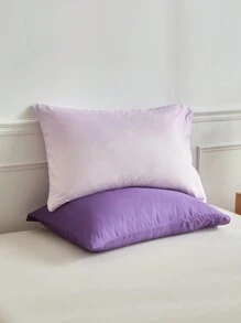 Juego de funda nórdica de 2/3 piezas de poliéster con degradado morado, set de ropa de cama moderno y de moda adecuado para todas las estaciones (1 funda nórdica + 1/2 fundas de almohada)