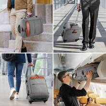 1PC UKEIN Rolling Backpack For Men And Women, Travel Backpack With Wheels, 17.3 Inch Carry-On Laptop Backpack With 4 Pocket Cubes For Business And Work, Large Capacity Rolling Backpack - 灰色 - 查看 5