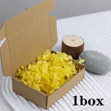 1 caja de pétalos de flores de hortensia, pétalos de flores naturales secas de colores para manualidades, boda, fiesta, Día de San Valentín, cesta de la niña de las flores, noche romántica, decoración de propuesta, decoración del hogar - Multicolor1 - Ver 5