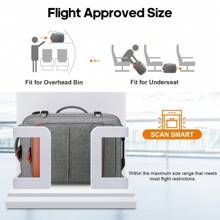 1PC UKEIN Rolling Backpack For Men And Women, Travel Backpack With Wheels, 17.3 Inch Carry-On Laptop Backpack With 4 Pocket Cubes For Business And Work, Large Capacity Rolling Backpack - 灰色 - 查看 4