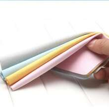 10 unids/lote limpiador de gafas de gamuza de alta calidad paño de limpieza de microfibra para lentes toallitas de limpieza de pantalla de teléfono KUAI - 10 piezas azules - Ver 4