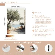 1pc Canvas Painting Poster, Pleasant Afternoon Scenery, Modern Light Luxury Wall Art For Living Room, Bedroom, Studio, Hallway