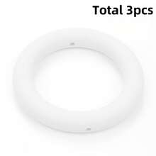 3/8 pièces Perles en silicone en forme d'anneau, perles en silicone DIY, convient pour faire des bijoux, des pendentifs de collier et des ornements - Bague perles en silicone - Voir 15