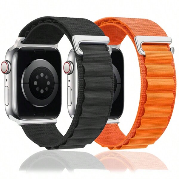 Alpine Loop Nylon Watch Band Compatible With Apple Watch 46mm 42mm 49mm 45mm 44mm 38mm 40mm 41mm Men Women, Breathable Durable Strap Adjustable With G-Hook Bracelets Compatible With Apple Watch Series 10 9 8 7 SE 6 5 4 3 2 1 Ultra 2