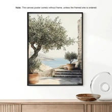 1pc Canvas Painting Poster, Pleasant Afternoon Scenery, Modern Light Luxury Wall Art For Living Room, Bedroom, Studio, Hallway