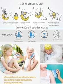1 Pieza Bolsa De Agua Caliente Con Patrón Lindo, Reutilizable, Para Usar En Frío y Caliente, Almohadilla Fría Para Lesiones y Alivio Del Dolor, Terapia De Calor y Frío, Muela Del Juicio, Lactancia, Ojos Cansados, Fácil De Transportar, Pequeña y Fácil De Almacenar, - Regalo Del Día De San Valentín Para Niños, Mujeres Ideal  Regalo (Estilo De Fruta Lindo) - Amarillo - Ver 12