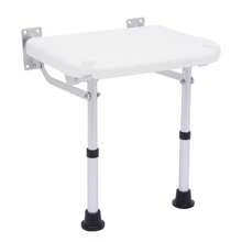 YUNRUX Shower Folding Seat For Wall Mounting, 100 Kg - Folding Seat Shower Foldable Folding Seat Bath Chair Shower Stool Wall Mounting Shower Seat - White - View 7