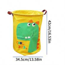 1PC Foldable Clothes Quilt Blanket Storage Bucket Cartoon Cute Canvas Storage Laundry Basket With Portable