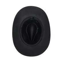 Cowgirl Hats For Women Men Retro Classic Cowgirl Hats Wide Brim Sun Hats With Leather Band - màu đen - Xem 7