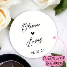 48/96pcs Custom Wedding & Engagement Thank You Stickers - Perfect For Gift Wrapping, Party Favors & Decorations, Black/White,Multi-Functional,Adjustable, Ornamental,Reusable,Exquisite,Adorable,High-Quality,Modern,Colorful,Cute,Comfortable,Stylish,Custom,Personalized,Unique,Ideal Gifts For Him,Ideal Gifts For Her,Boyfriend,Girlfriend,Dad,Mom,Family,Friends,Son,Daughter,Office,Tea Room,School,Home,Home Refresh,Customized Stickers