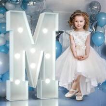 3FT Marquee Light Up Letters, Cool White Light Up Letters A-Z, Large Marquee Letters For Party Decorations, Marry Me Light Up Letters, Birthday Party Marquee Letters For Decor, Wedding Decor