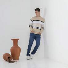 Bulusa Sweater, Men's Sweatshirt Coat, Men's Premium Standard. Spend The Winter With More Style And Elegance. - 薑色 - 查看 2