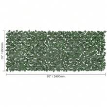 Ivy Privacy Fence, 39x98/158/198inch  59x98/118/158inch & 96x72inch  Artificial Green Wall Screen, Greenery Ivy Fence With Strengthened Joint, Faux Hedges Vine Leaf Decoration For Outdoor Garden, Yard, Balcony, Patio Decor - 39 x 98inch - 查看 10