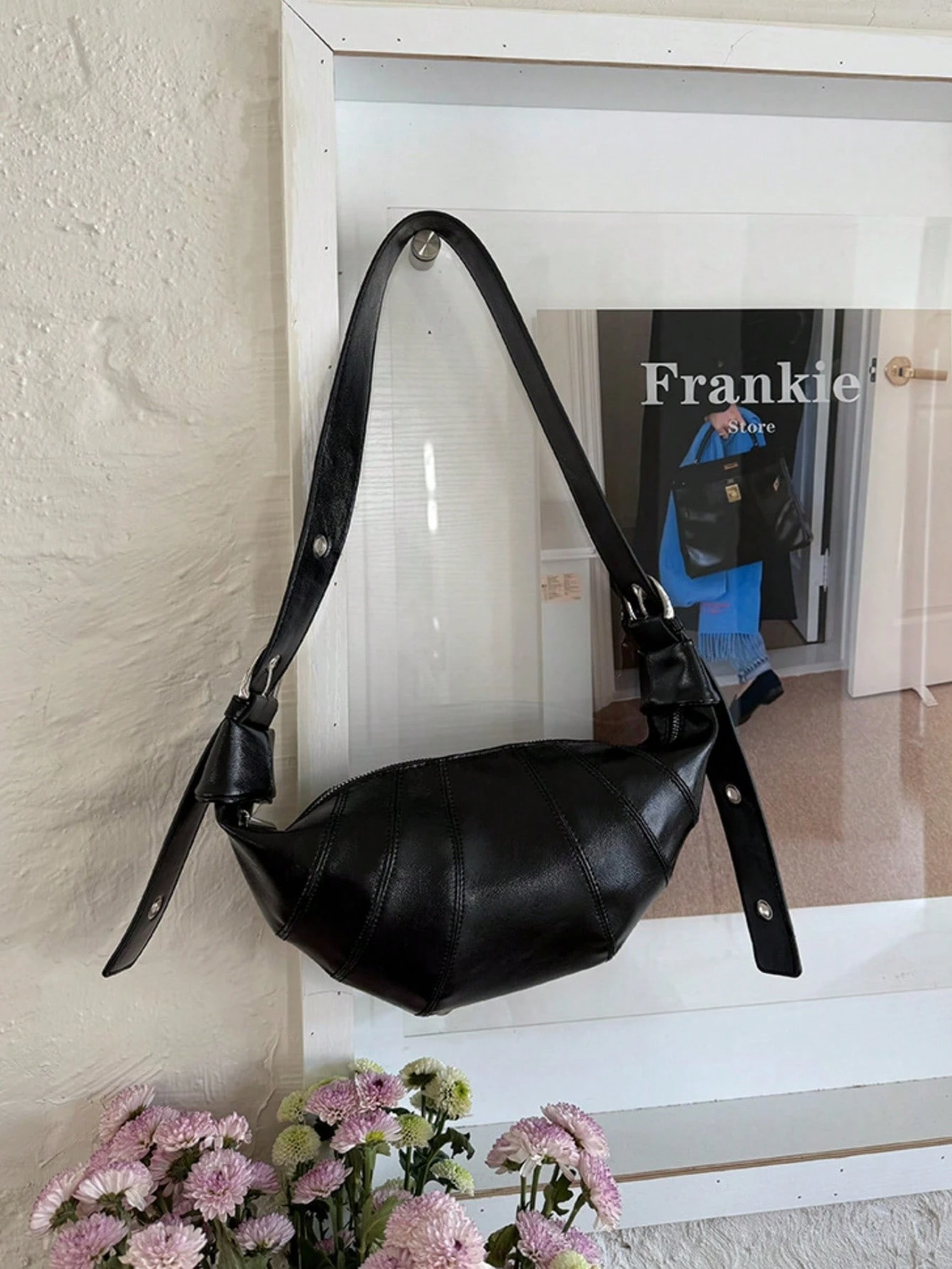 Kaia Floral Crescent Shoulder Bag