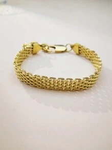 1 女士不锈钢手链 - 金色 - 查看 2