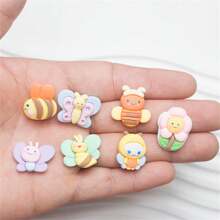 7pcs Bee And Flower Fridge Magnets, Office Message, Kitchen Home Decor Magnetic Stickers Gifts Birthday Graduation