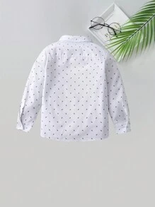 BOARNSEORL 2 piezas Conjunto de caballero para niños pequeños, camisa de manga larga con estampado aleatorio con pajarita y pantalones con tirantes, de moda y para fiesta de cumpleaños, boda, bautizo