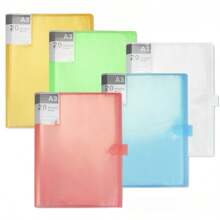 A3 Document Organizer Folder Portable File Holder For Student's Test Paper, Documents And Materials - A3 Folding Folder - View 8