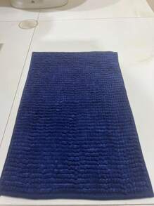 Kit 4 Bathroom Rugs 40x60 Non-Slip Microfiber Polka Dots Luxury Pasta Various Colors - Xanh đậm - Xem 2