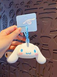 Sanrio 1/2 pezzi Accessori per borsa da viaggio a forma di personaggio Ciao Kitty Kawaii in silicone, per Kuromi My Melody Cinnamoroll Pompom Purin e Pochacco - Design durevole, resistente all'acqua e facile da pulire