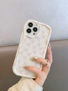 1 件蝴蝶结 TPU 包裹相机多功能防摔 TPU 手机壳，简约可爱，兼容 11 12 13 13Pro/Max 14 Pro/Max 15 15Pro/Plus/Max 16 16Pro/Plus/Max 系列防水防震防刮 - 彩色 - 查看 3