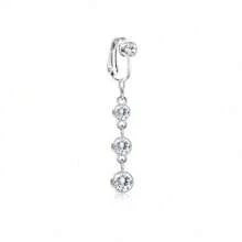 BESTEEL 1 buc Inele de burtică fals Piercing pentru buric fals pentru femei Piercing pentru buric fals Piercing pentru buric fals Inel pentru buric fals din oțel inoxidabil fără piercing
