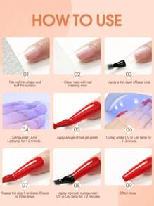 coscelia 53PCS 7ML Gel Nail Polish Set-35Colors Soak Off Nail Gel Polish With No Wipe Base Matte Glossy Glitter Top Coat Set Nail UV/LED Lamp With USB Nail Drill Nail Supplies Nail Art Tools DIY Nail Art Salon Set For Women Gift