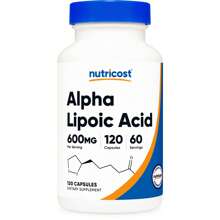 Nutricost Alpha Lipoic Acid 600mg Per Serving 120 Capsules, 60 Servings - Plant Based Caps, Non-GMO | Alpha Lipoic Acid, Antioxidant, Non-GMO, Plant Based, Capsules, Premium Quality, R-Alpha Lipoic Acid, Dietary Supplement, Wellness - 其他 - 查看 1